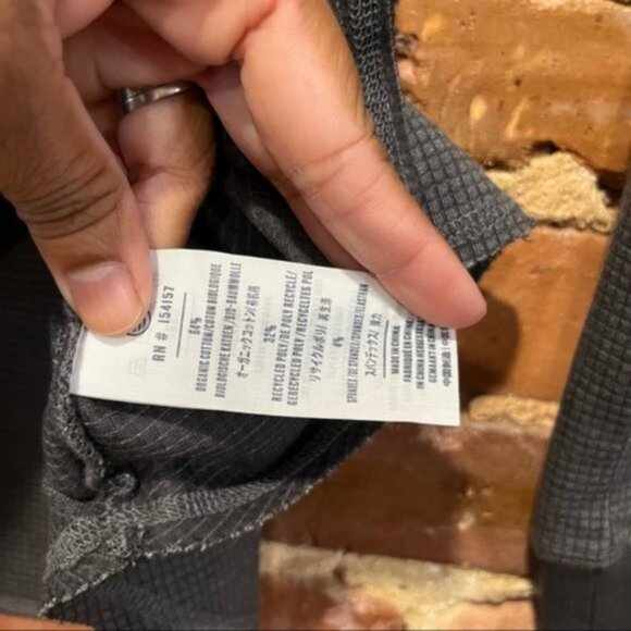 United by Blue EcoKnit Button Front Thermal Color: Mountain Ash Medium - Picture 4 of 9